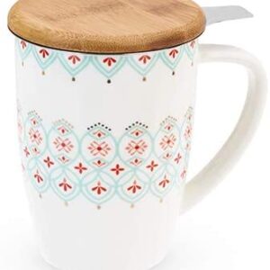 Bailey Arabesque Ceramic Tea Mug & Infuser by Pinky Up